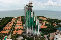 The Peak Towers - photos of construction