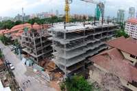 City Garden Pratumnak - photos of construction