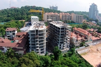 City Garden Pratumnak - photos of construction