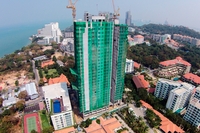 The Peak Towers - photos of construction