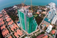 The Peak Towers - photos of construction