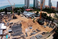 The Riviera Wongamat Beach - construction progress