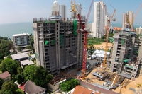 The Riviera Wongamat Beach - construction progress