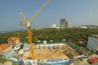 1 Tower Pratumnak - aeria photos of construction site. 