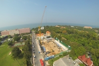 1 Tower Pratumnak - aeria photos of construction site. 