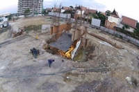 Centara Grand Residence - construction site aerial photos