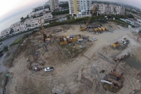 Centara Grand Residence - construction site aerial photos