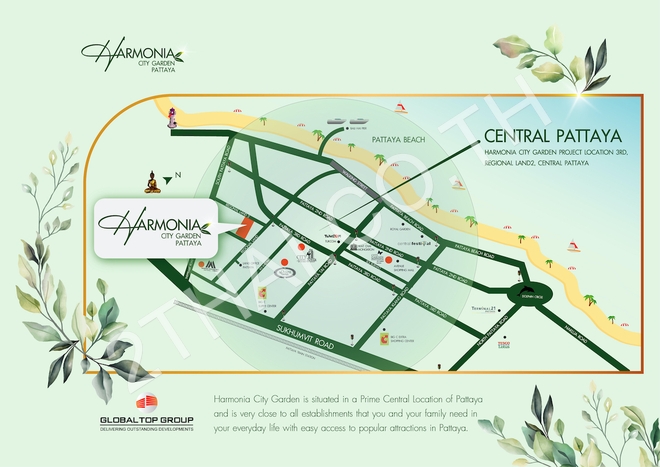 Harmonia City Garden Pattaya, พัทยา, พัทยาใต้ - photo, price, location map